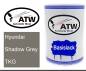 Preview: Hyundai, Shadow Grey, TKG: 500ml Lackdose, von ATW Autoteile West.